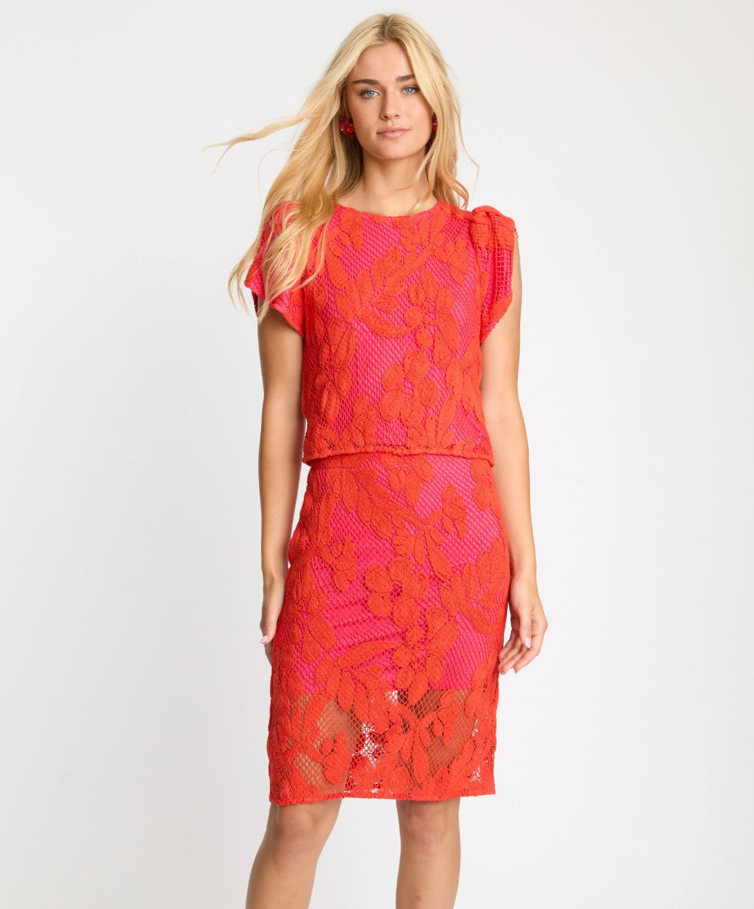 Caballero - Judy Top In Raspberry Lace