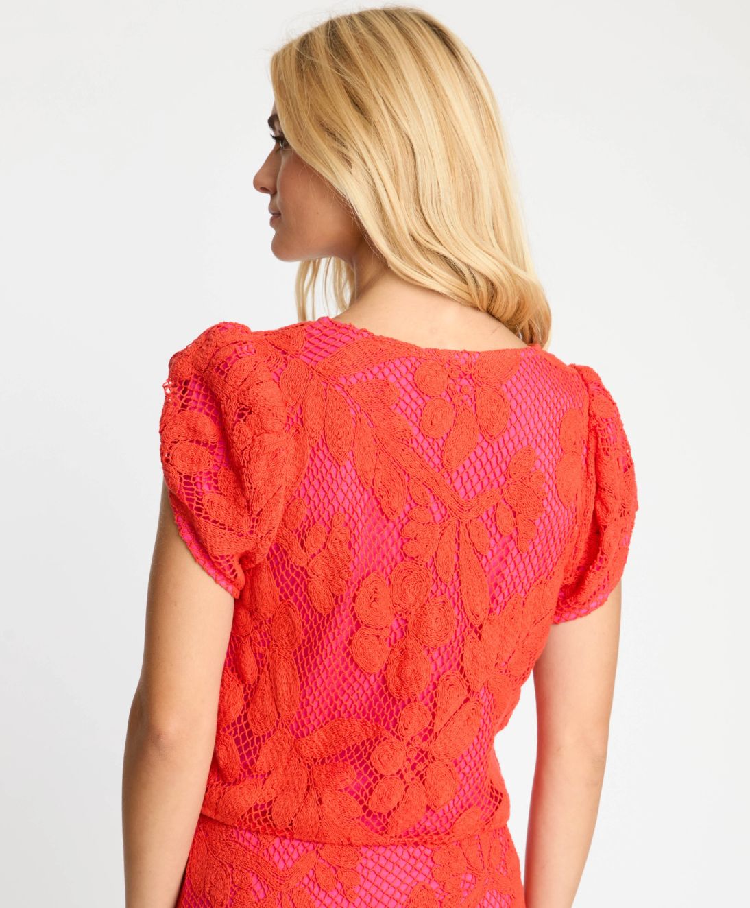 Caballero - Judy Top In Raspberry Lace