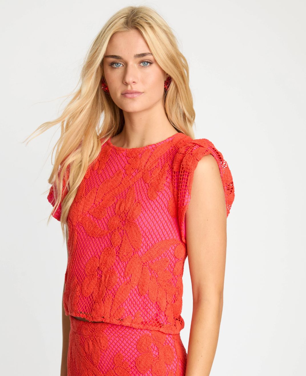 Caballero - Judy Top In Raspberry Lace