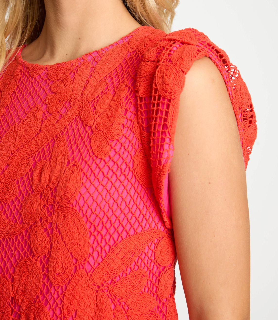 Caballero - Judy Top In Raspberry Lace