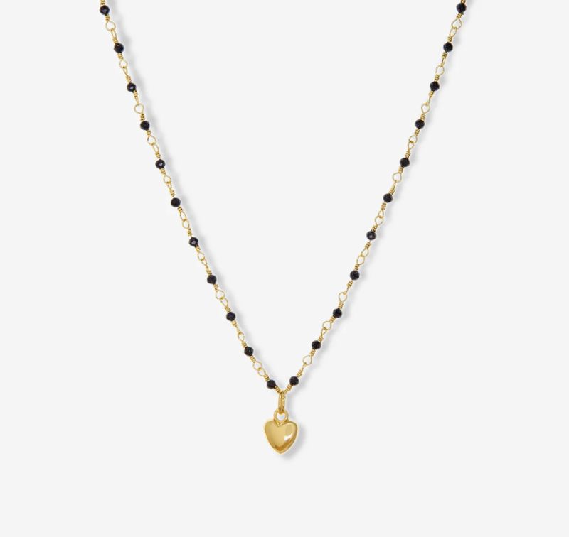 Marlyn Schiff - Mini Puffy Heart Charm Necklace