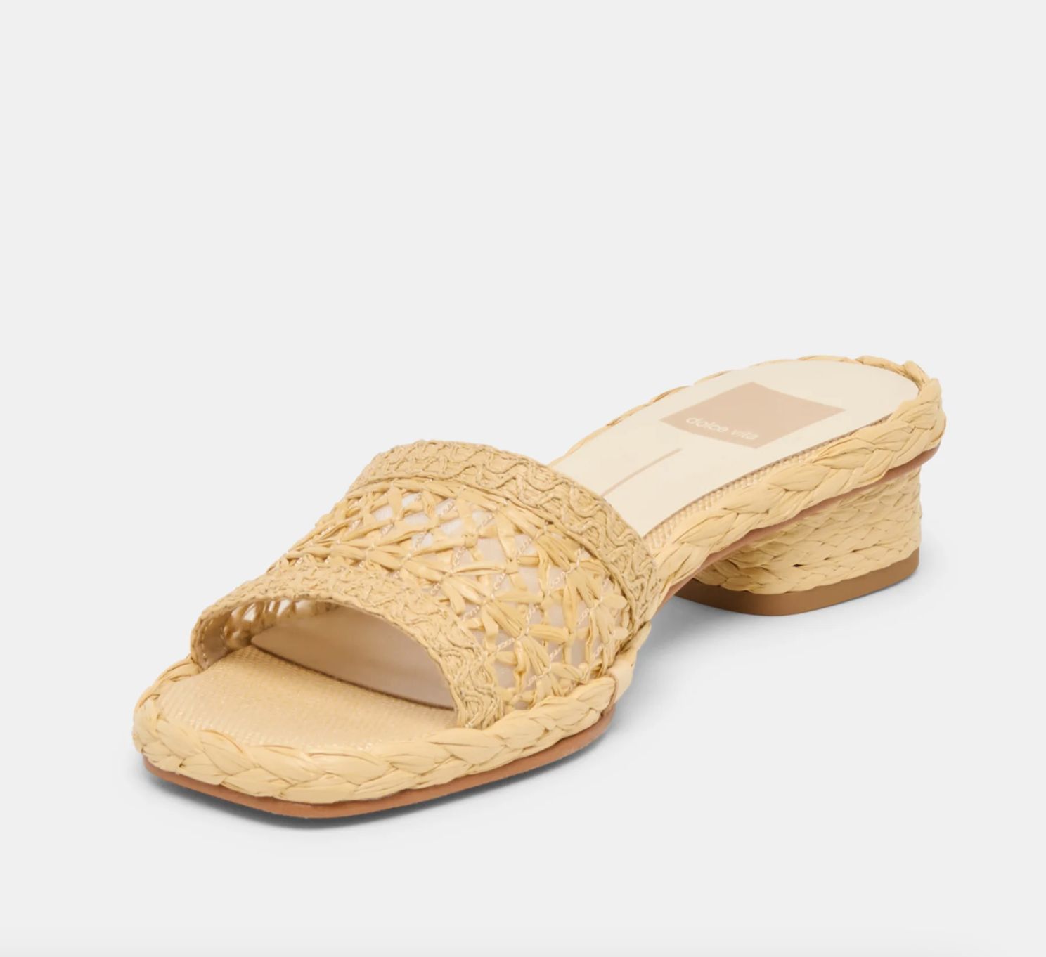 Dolce Vita - Dixi Sandals Lt Natural Cross Hatch Raffia
