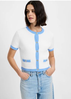 French Connection - Bennett Rib Knit Short Sleeve Top