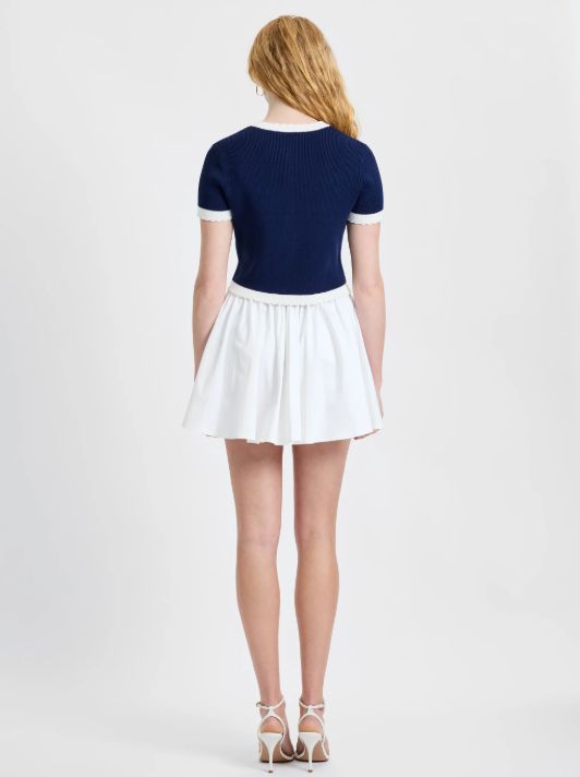 French Connection - Bennett Rib Knit Short Sleeve Top