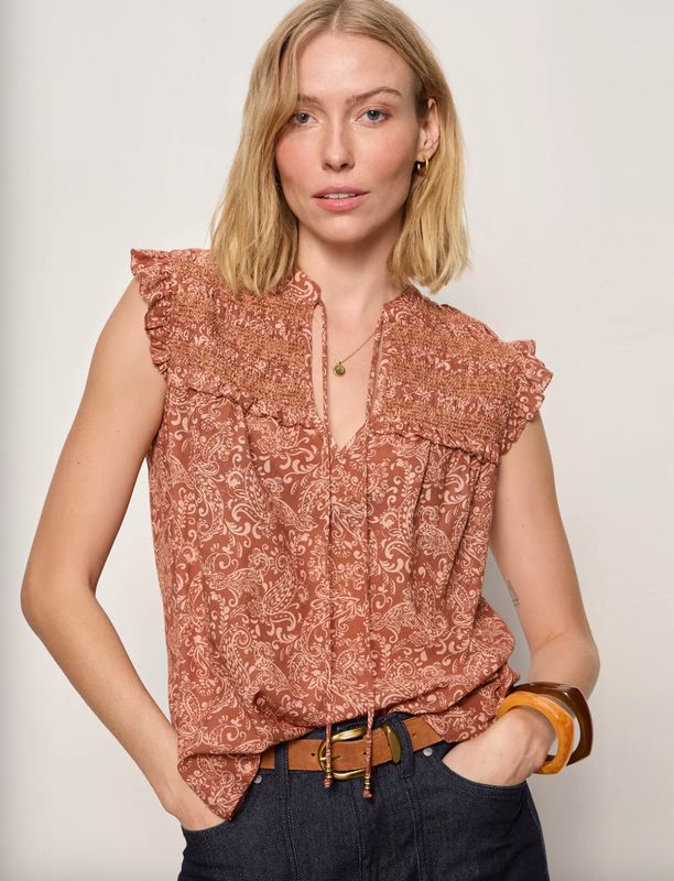 Sanctuary - Free Feeling Smocked Blouse