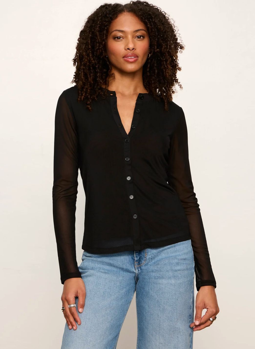 Mesh L/S Cardi