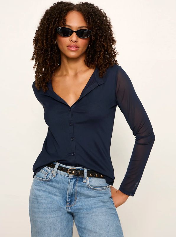 Mesh L/S Cardi
