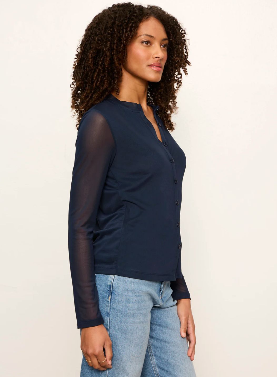 Mesh L/S Cardi