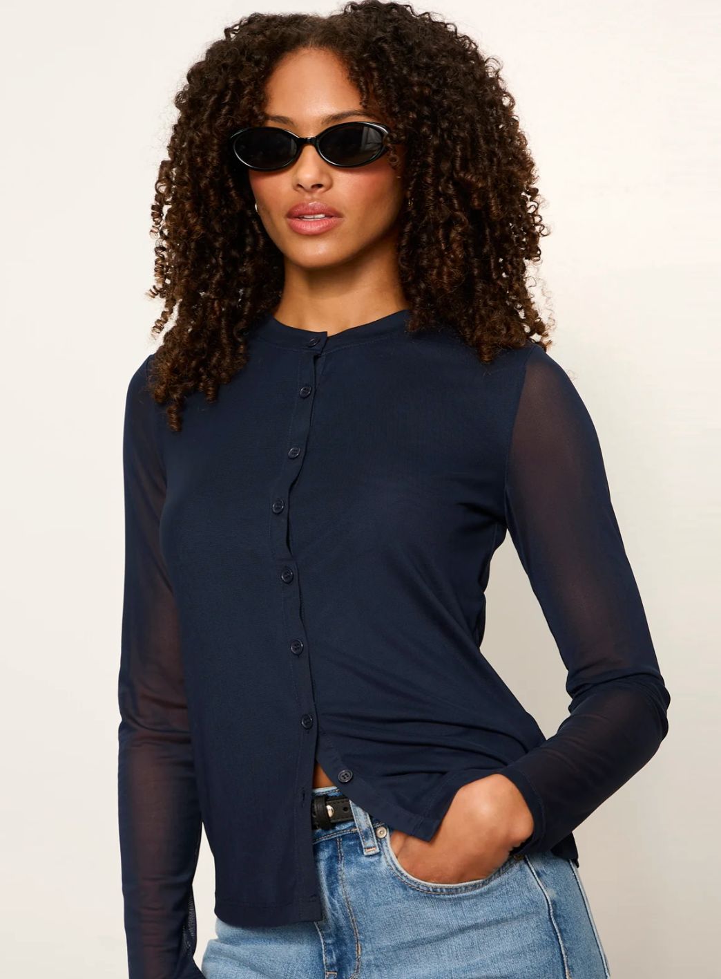 Mesh L/S Cardi