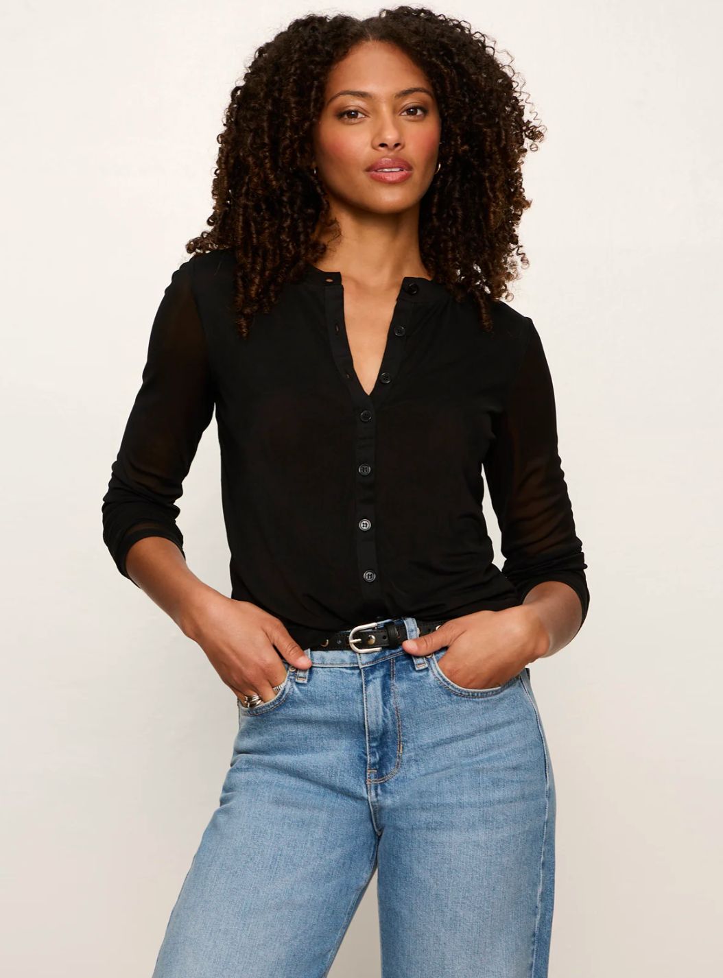 Mesh L/S Cardi