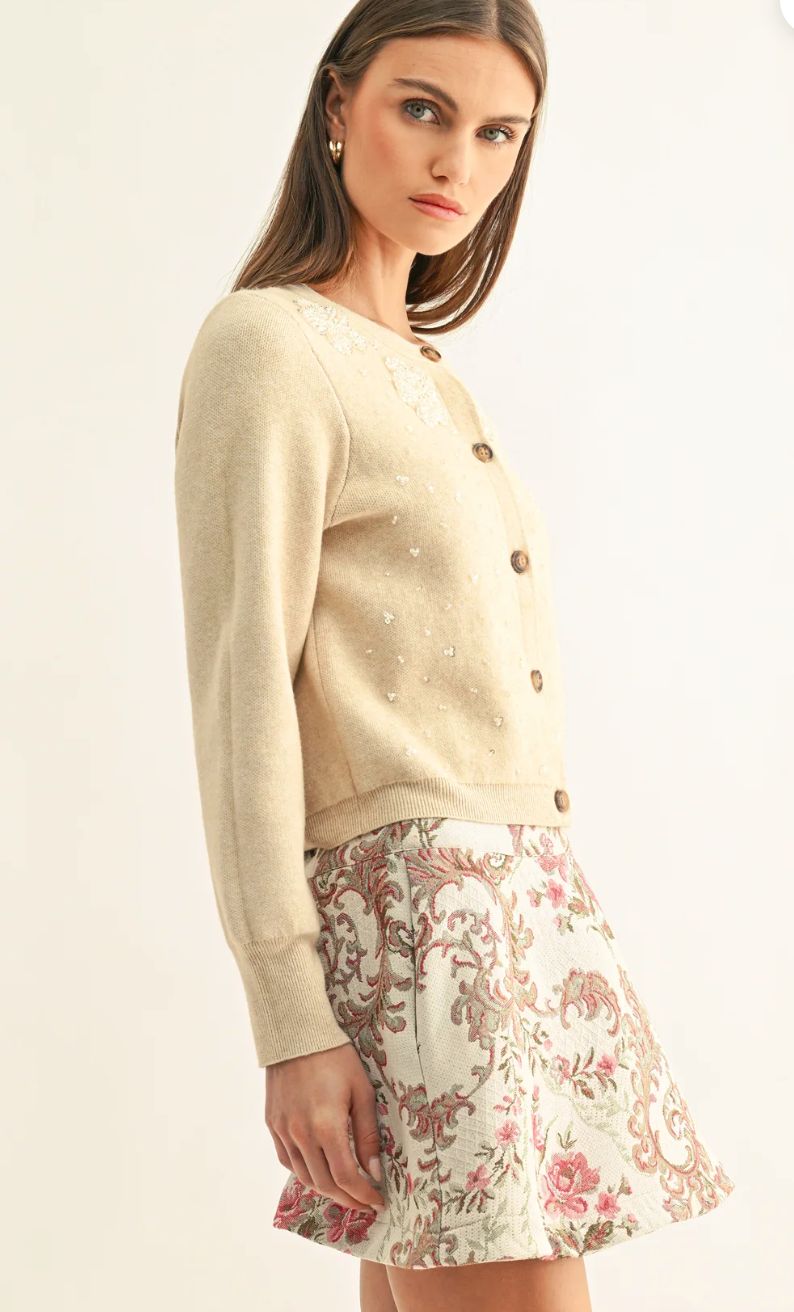 Addisyn Beaded Cardigan