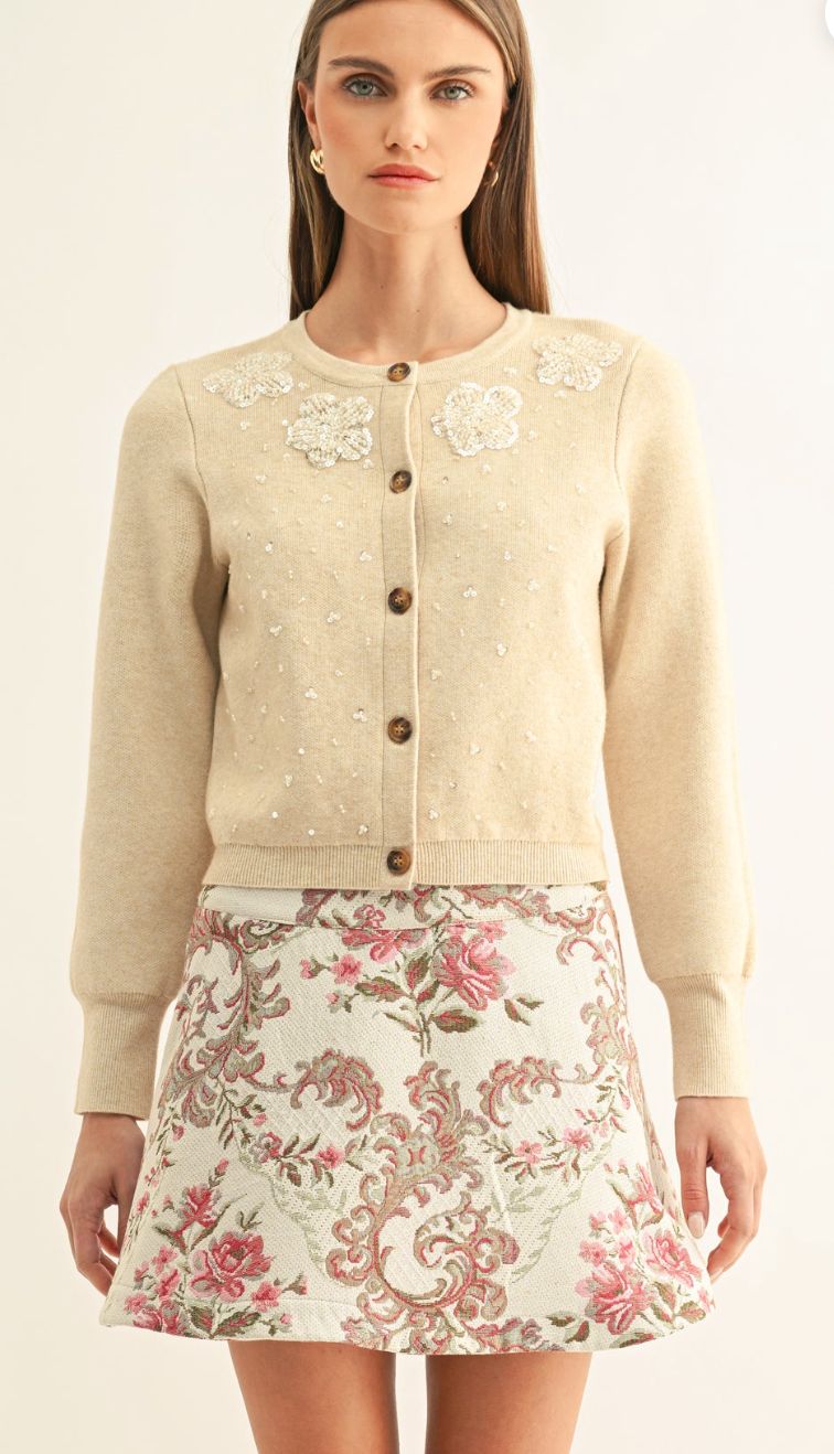 Addisyn Beaded Cardigan