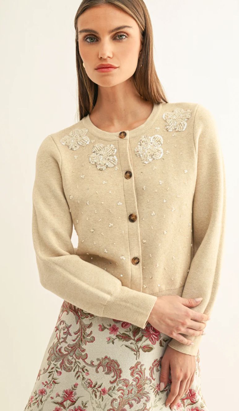 Addisyn Beaded Cardigan