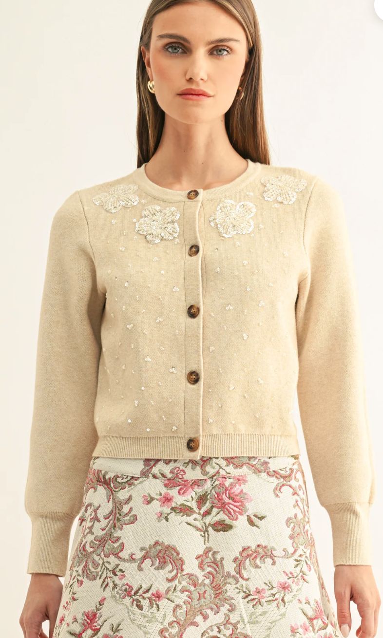 Addisyn Beaded Cardigan