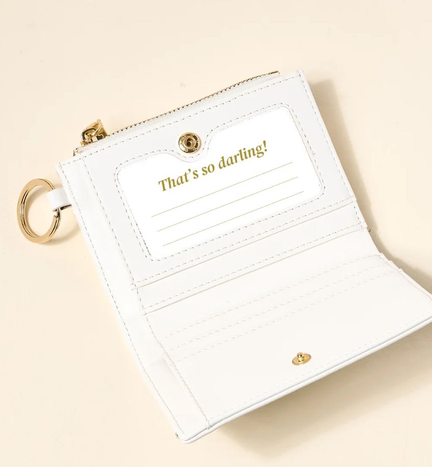 White Luxe Pocket Wallet