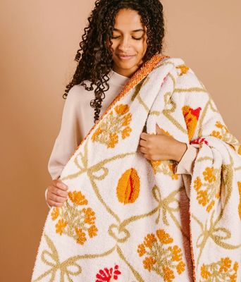 Patchwork Pumpkins Cozy Dreams Luxe Blanket