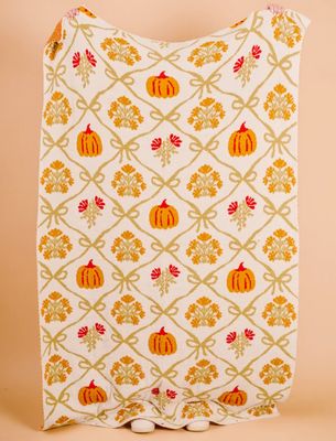 Patchwork Pumpkins Cozy Dreams Luxe Blanket