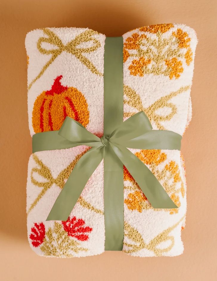 Patchwork Pumpkins Cozy Dreams Luxe Blanket