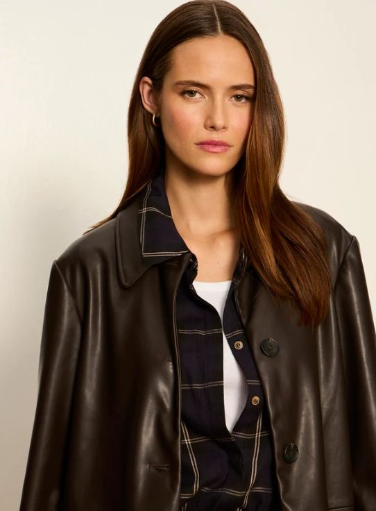Avid Vegan Leather City Coat