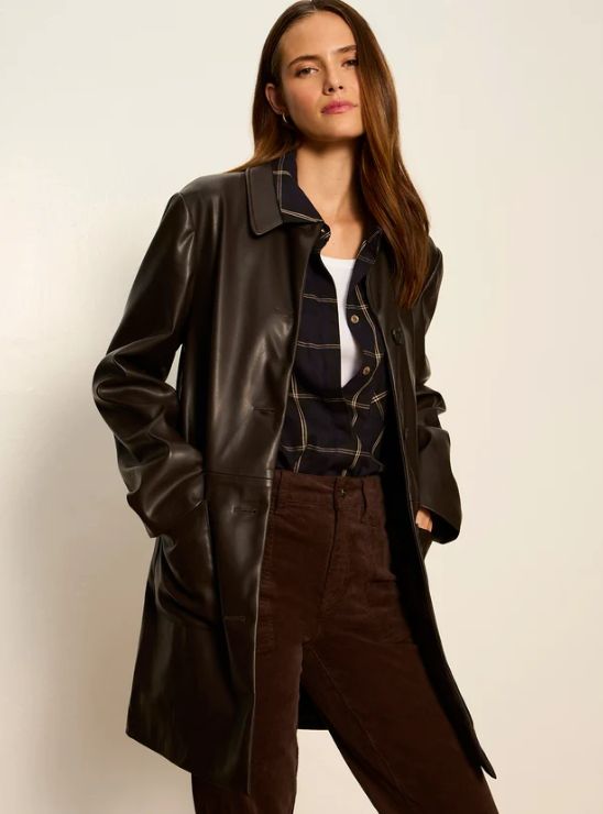 Avid Vegan Leather City Coat