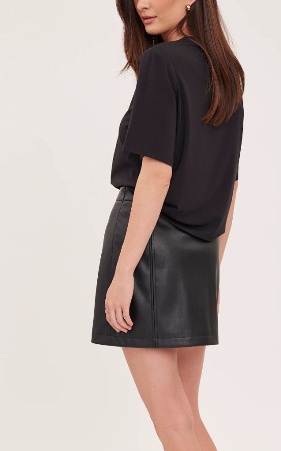 Chrissy Vegan Leather Mini Skirt
