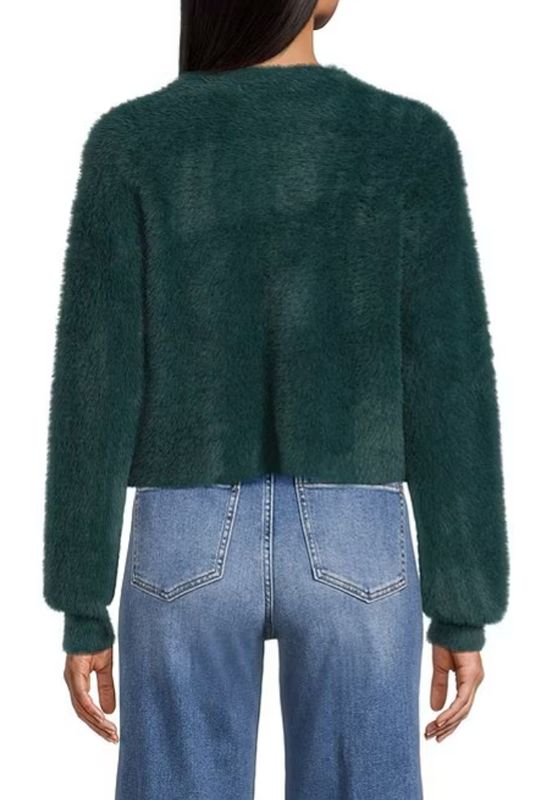 Ace Fuzzy Eyelash Crew Neck Sweater