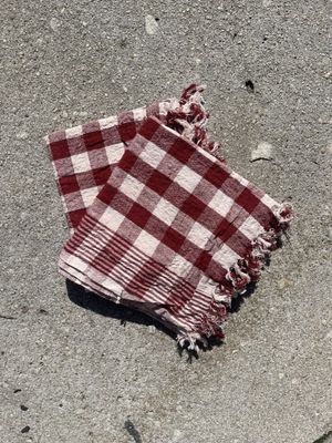 Natural Dye Check Kitchen Towels