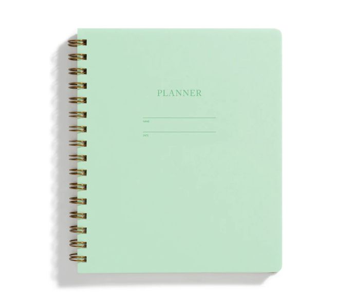 Shorthand Press Planner, Color: Mint