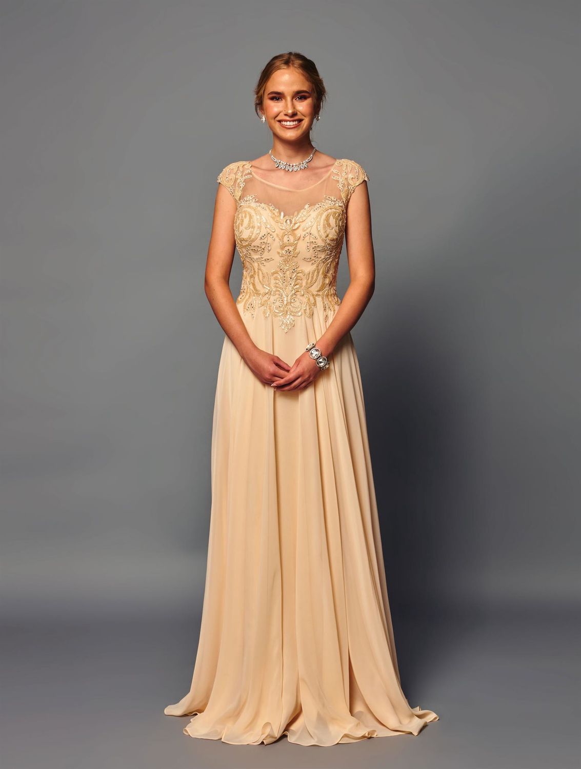 K316 DKB, Colour: CHAMPAGNE, Size: 8