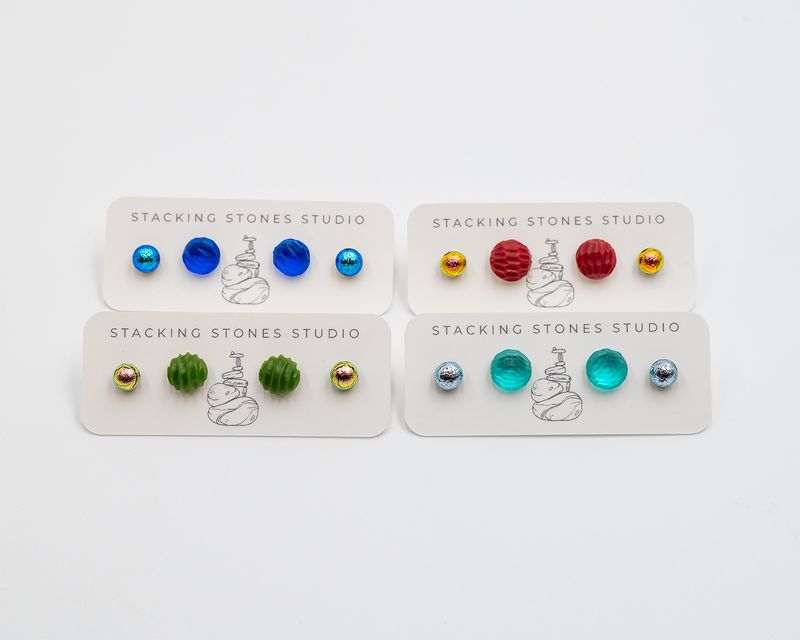 Sarah Vaughn - Dot Duo Earrings