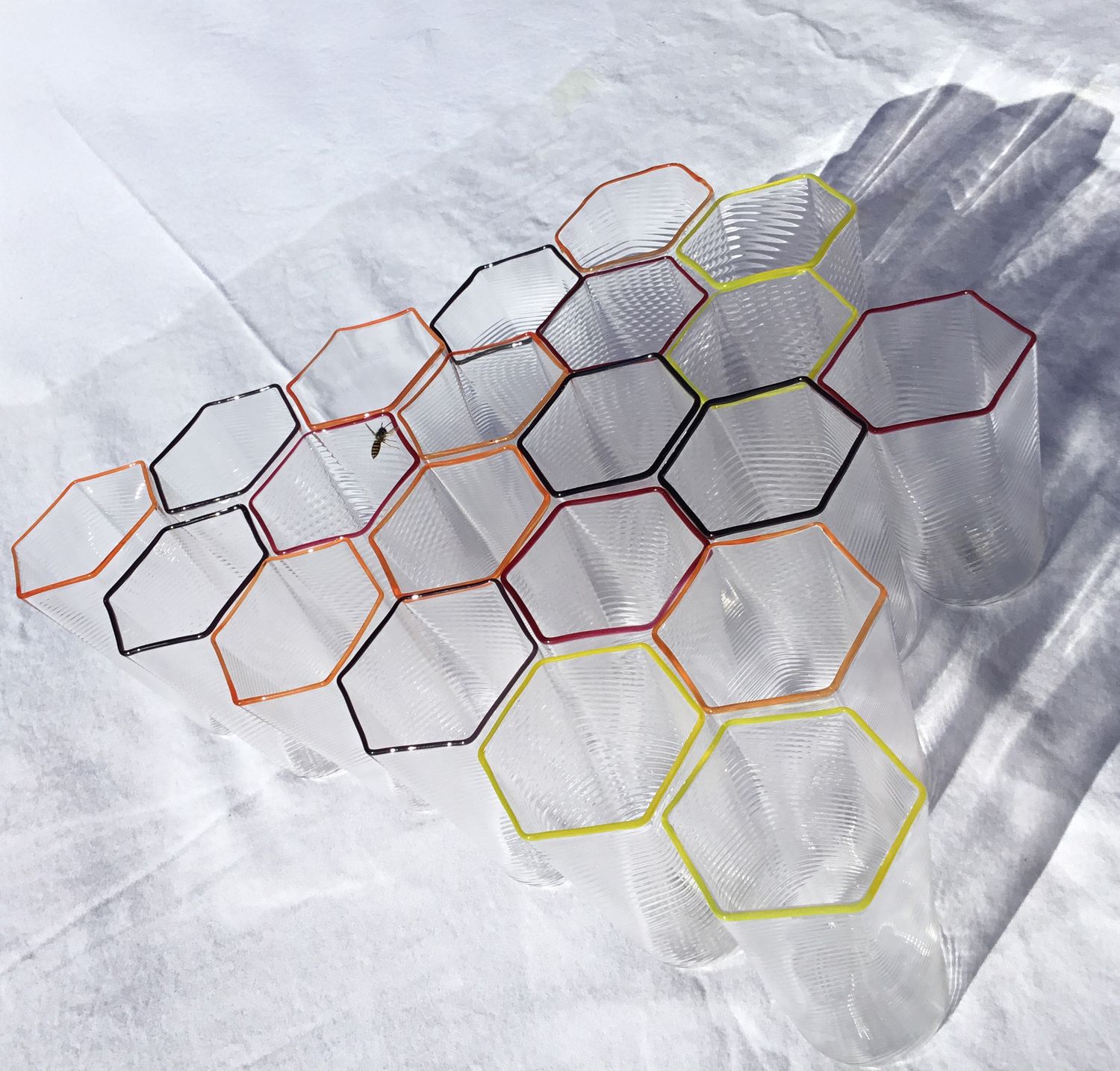 Manolo Aguilera - Hexagonal Cups, Set of four