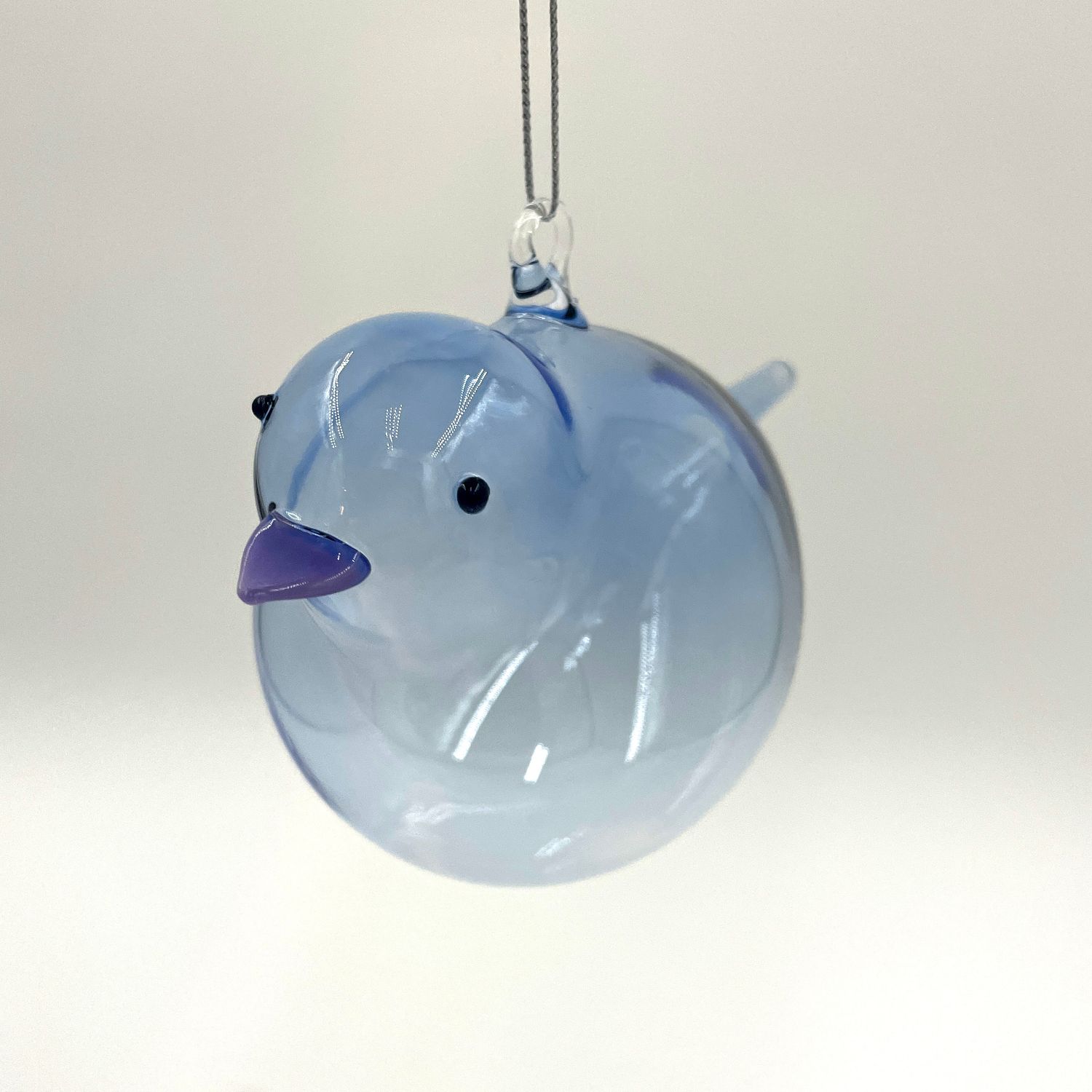Tyler Gordon - Handblown Glass Blue Bird 
