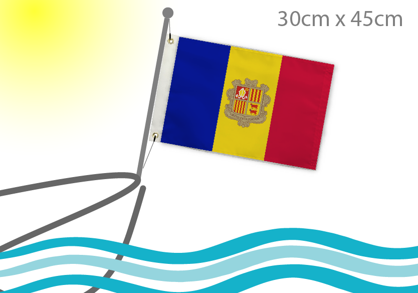 Andorra boat flag 12x18