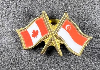 Canada/Singapore cross pin