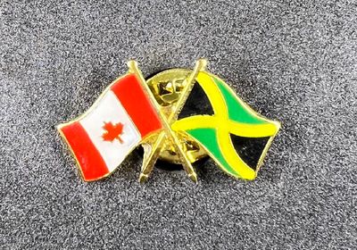 Canada/ Jamaica cross pin