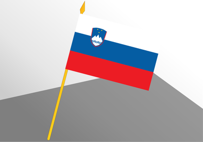 Slovenia small economic flag 4x6