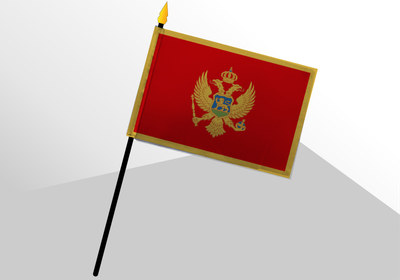 Montenegro small standard flag 4x6