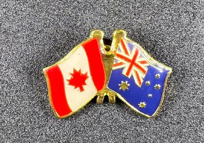 Canada/Australia cross pin