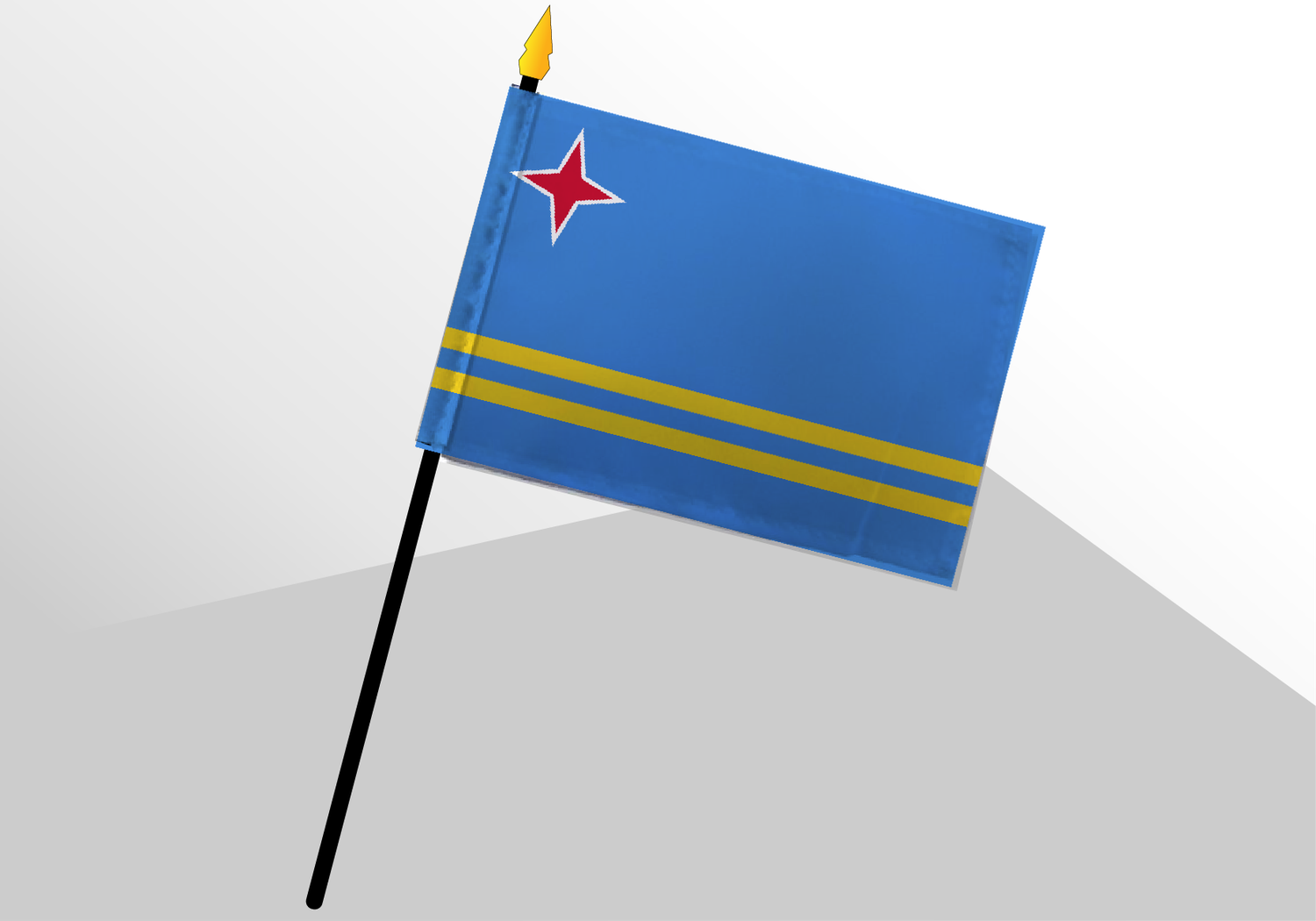 Aruba small standard flag 4x6