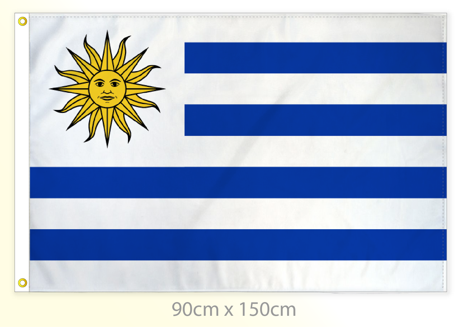 Uruguay flag large 36x60