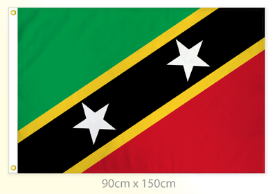 Saint Kitts and Nevis flag large 36x60