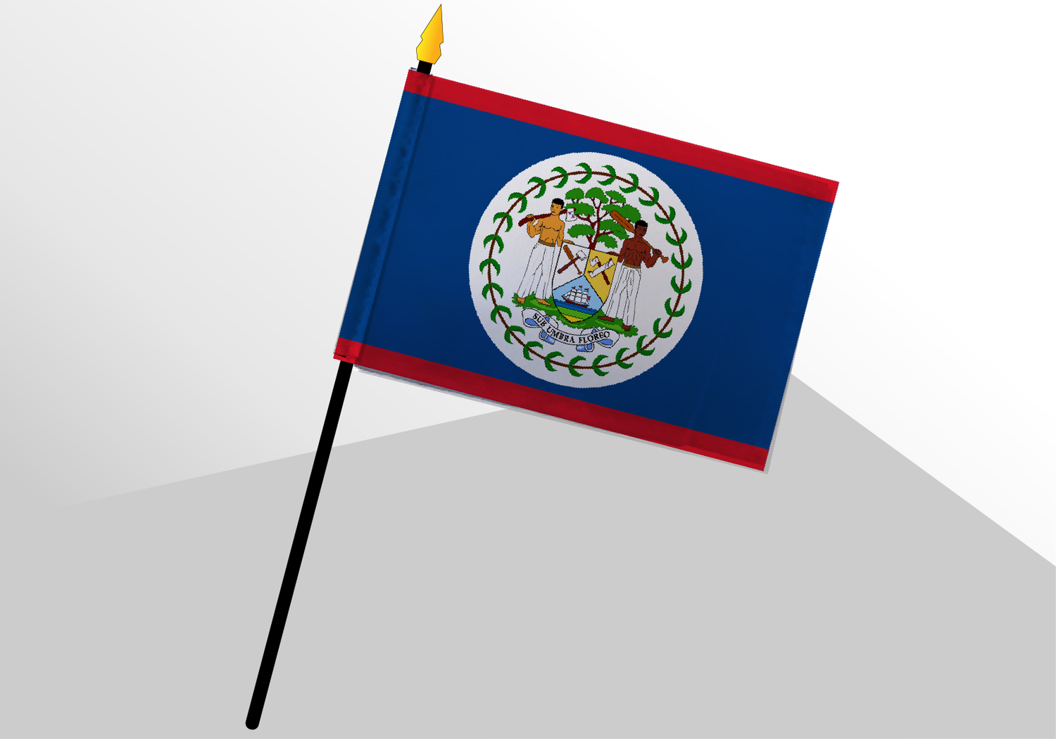 Belize small standard flag 4x6