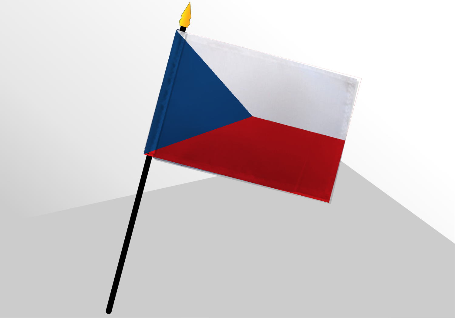 Czech Republic small standard flag 4x6