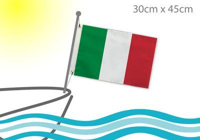Italy flag for boat 12x18