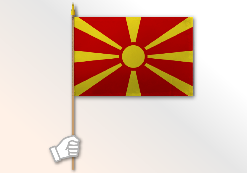 North Macedonia medium flag 12x18