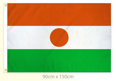 Niger flag large 36x60