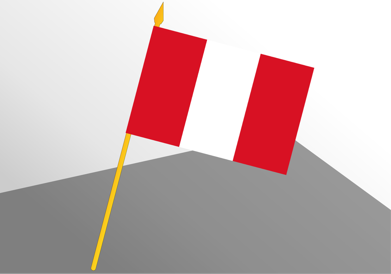 Peru small economic flag 4x6
