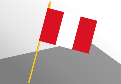 Peru small economic flag 4x6