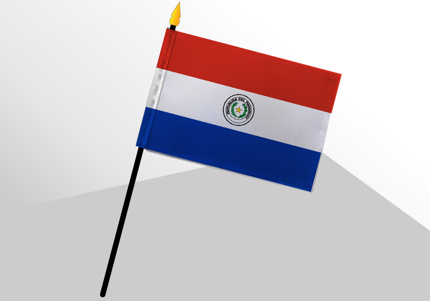 Paraguay small standard flag 4x6