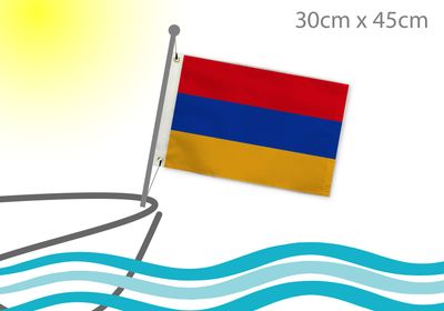 Armenia flag for boat 12x18